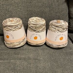 Yarn Bundle - Peaches and Cream Brown and Cream Yarn - Chocolate Milk